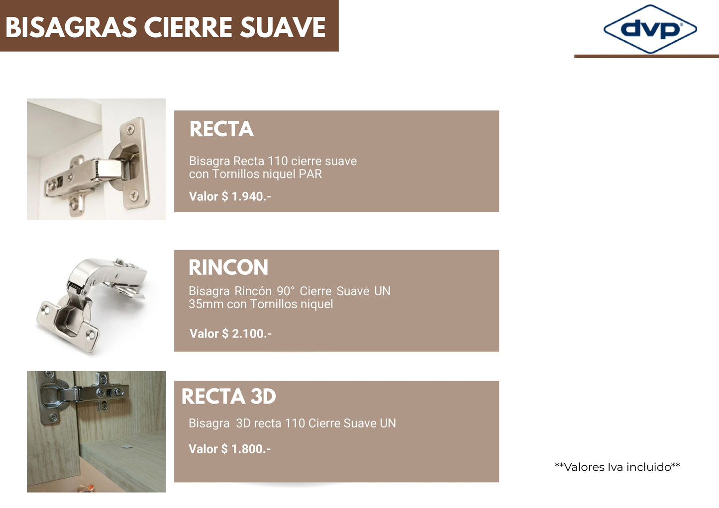 CATALOGO HERRAJES DVP